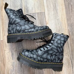Dr. Martens “Jadon”Leopard Platform Boots